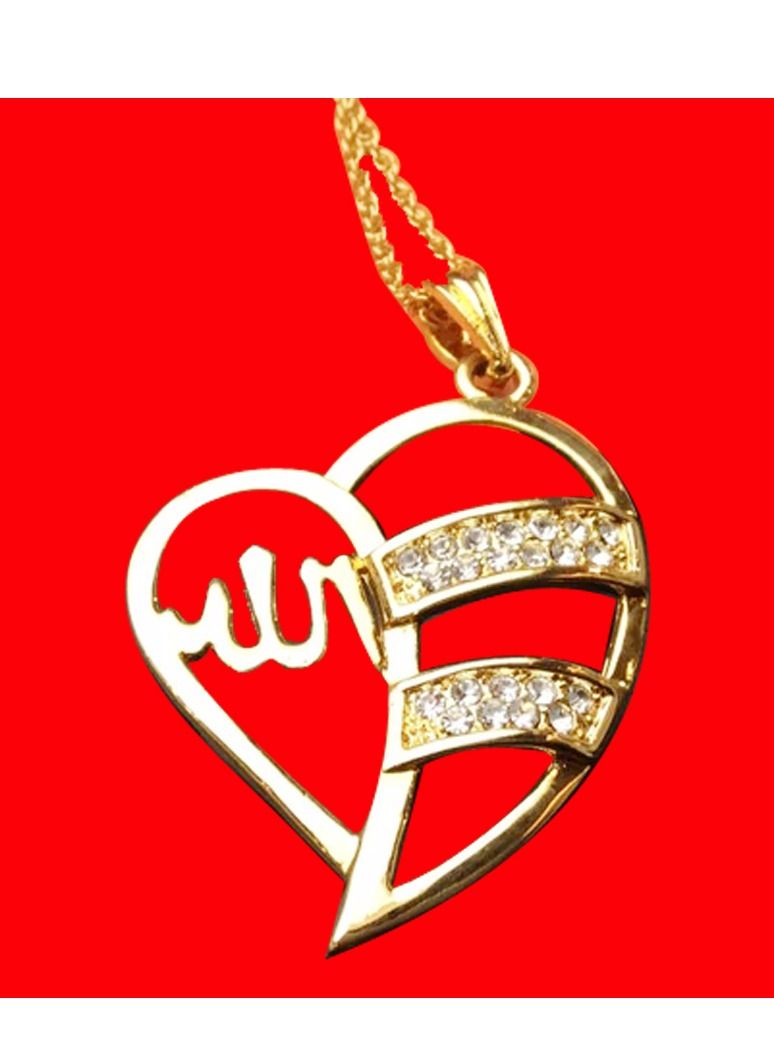 DubaiGallery Fashion Jewelry Highly craftsmanship New arrival Gold Color allah pendant necklace for women men charm Islam pendant for muslim allah pendant - Image 2