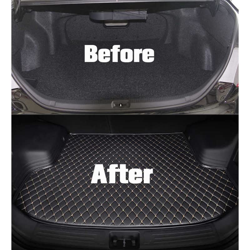 AutoZing® 7D Car Trunk/Boot/Dicky Mat Compatible with Mercedes Benz E Class E-220 PU Leatherette 7 Layer Protection Anti Skid Car Accessories Black - Image 5