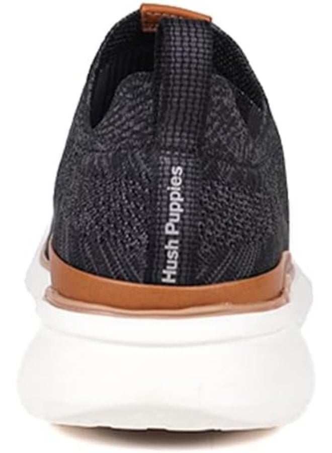 Hush Puppies حذاء هاش بايبيز الأسود الجريء بدون أربطة - Image 4