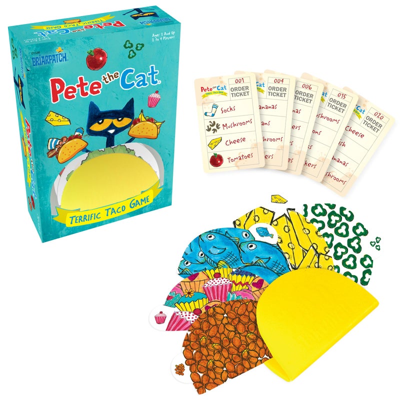 Briarpatch, Pete The Cat Terrific Taco Game, Based On Early Reader Books by James Dean, Preschool Learning for Children - Image 1