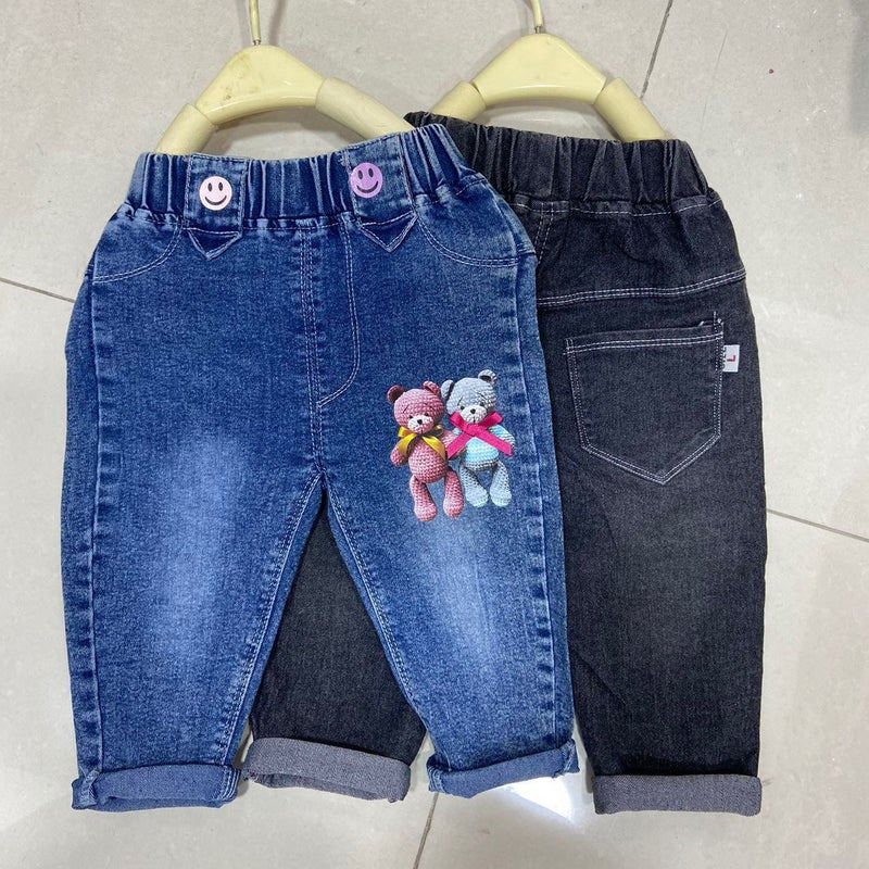 Girls' Jeans 2024 Children'S Wear New Western Style Small And Medium-Sized Children'S Korean Style Girls' Flared Pants Trendy Children'S Pants - Image 4