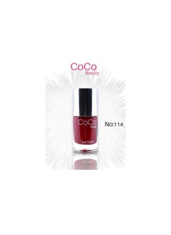 Coco Nail Polish ( 114 Alabama Crimson ) 12ml  - Image 1