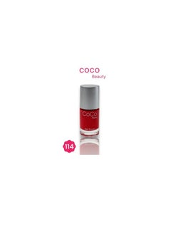 Coco Nail Polish ( 114 Alabama Crimson ) 12ml  - Image 2