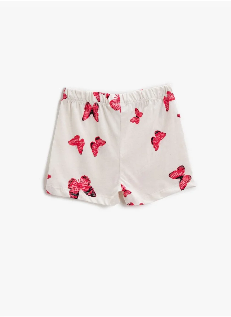 كوتون Butterfly Printed Shorts Cotton