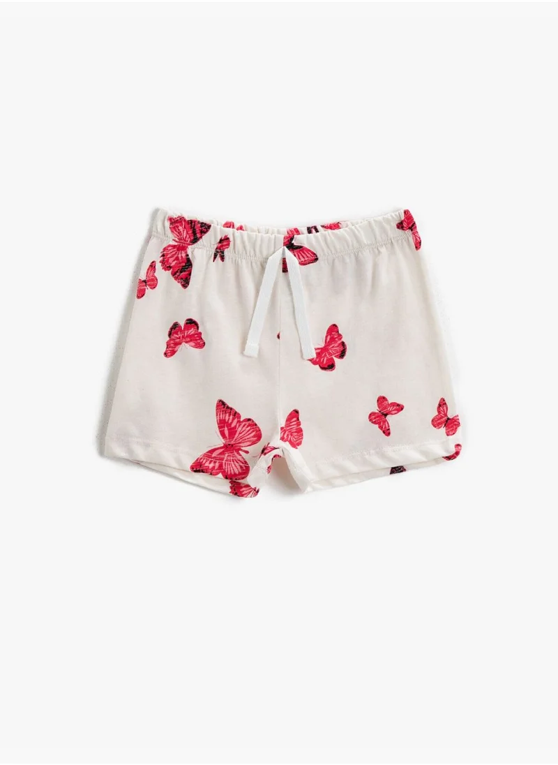 كوتون Butterfly Printed Shorts Cotton