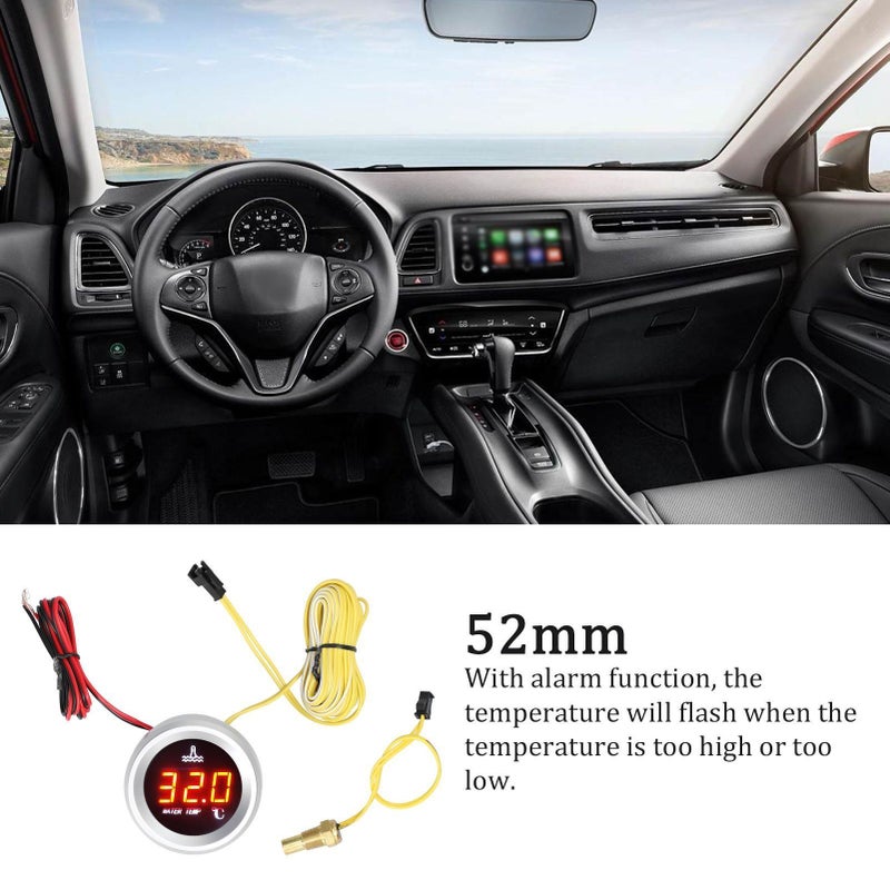 Agricultural vehicle round water temperature voltmeter 17mm silver - Image 3