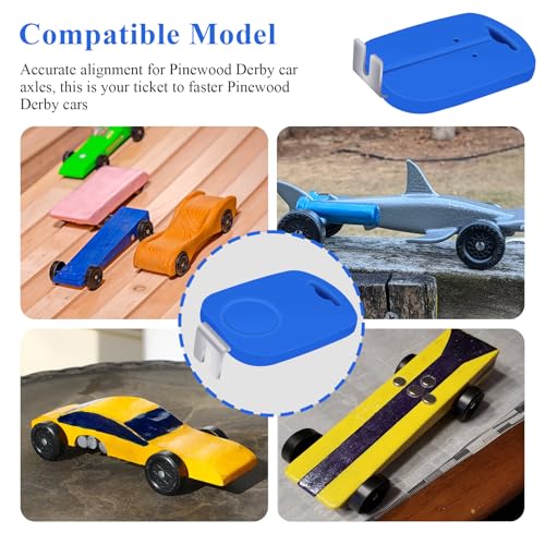 WFCYX Axle Inserter Guide with Built-in Wheel Spacer, Fits Pinewood Derby Cars, Accurate Alignment for Pinewood Derby Car Axles, Improve Track Times & Reduce Friction (2 Pcs) - Image 3