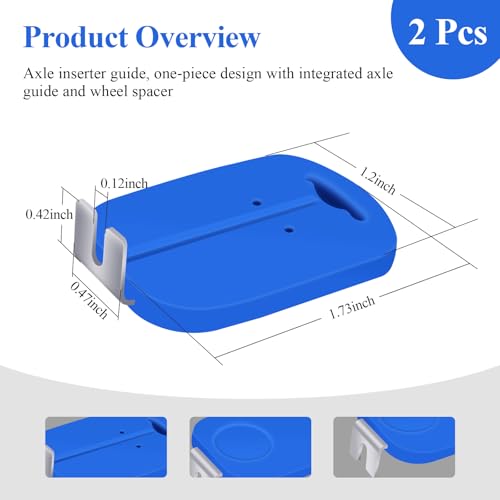 WFCYX Axle Inserter Guide with Built-in Wheel Spacer, Fits Pinewood Derby Cars, Accurate Alignment for Pinewood Derby Car Axles, Improve Track Times & Reduce Friction (2 Pcs) - Image 2