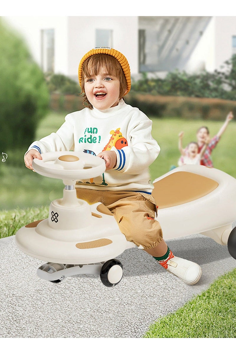 ما بيبي سيارة دفع للأطفال، سيارة أرجوحة متوازنة مع عجلات وامضة للاستمتاع بالأنشطة الخارجية والداخلية، سيارة أطفال للركوب للأولاد والبنات من عمر 1 إلى 3 سنوات - Image 2