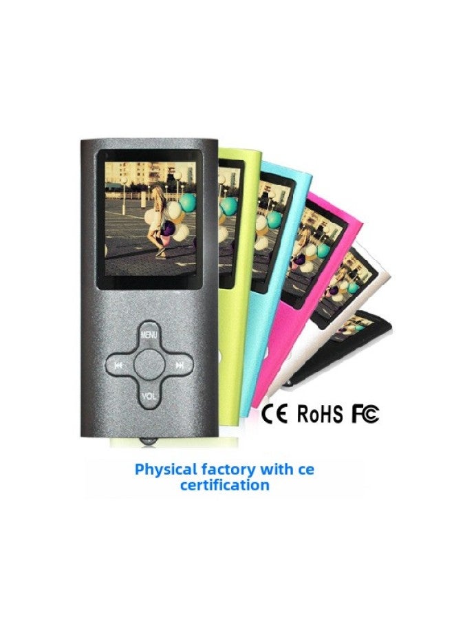 Direct Four Generation Classic MP4 Walkman Plum Key MP3 HD Ultra-thin Player Cross Key-Body Color:Attention! MP4 Card Without Built-in Memory-Memory Capacity:8GB  - Image 1