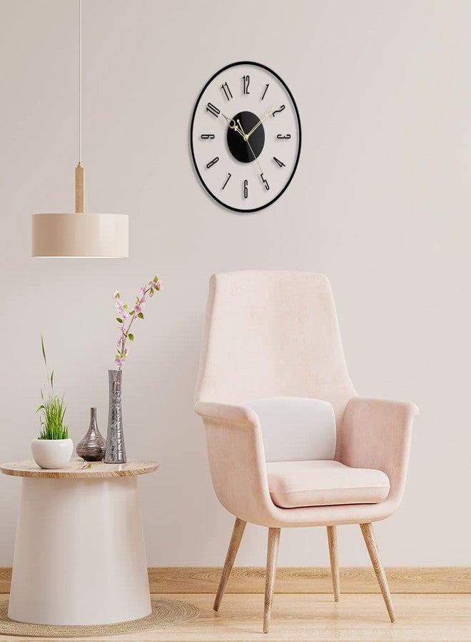 Ingo creation Round Shape Acrylic Sleek Numeric Silent and Sweep Wall Clock for Living Room Home Bedroom & Office Wall Decoration (Transparent, 12 Inch) Analog - Image 4