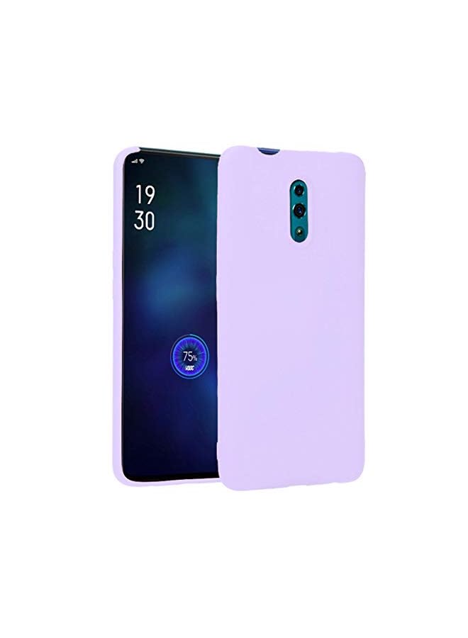 3إي غطاء حماية من البلاستيك المرن غير اللامع لهاتف اوبو رينو باللون الأرجواني - Image 2