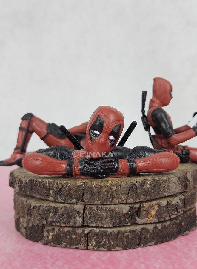 PINAKA Dead Pool Set of 3 PVC Made Action Figure for Collection Figurine - Image 3
