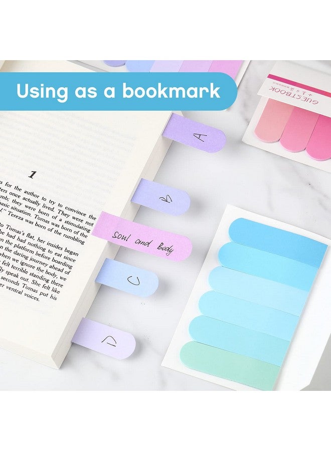 Marspark 960 Pcs Sticky Index Tabs 3 Inch Book Tabs Sticky Notes Writable And Adhesive Page Tabs Document Page Marker Rainbow Colored And Flags For Annotating Books Classify Files (8 Sets) - Image 4