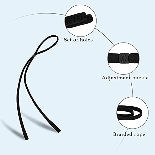 HALF CRESCEN Glasses Strap (Pack of 2) Sports Sunglass Strap Glasses Holder for Men Women (Black,Blue &Black) - Image 3