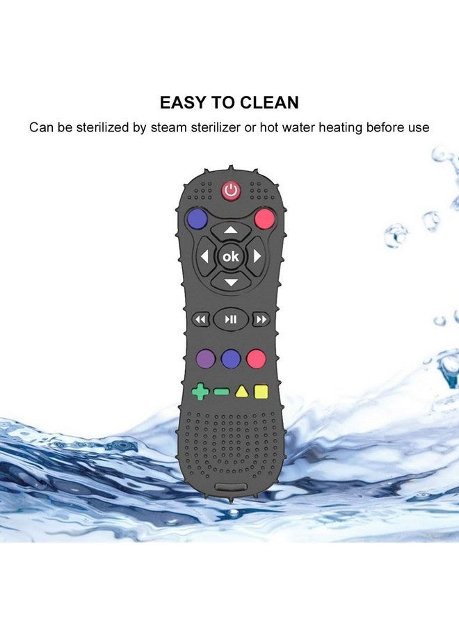 Beauenty Baby Teether Toy Chew Toy TV Remote Control Shape Teething Relief Baby Toy For Infants Baby Teething Ring, Silicone Baby Teething Ring, Remote Control Baby Teething Toy, Soft Teething Ring, Teething Stick, for Boys and Girls - Image 3