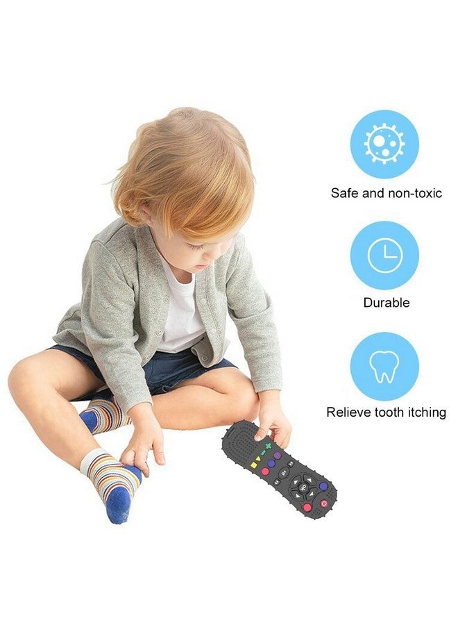 Beauenty Baby Teether Toy Chew Toy TV Remote Control Shape Teething Relief Baby Toy For Infants Baby Teething Ring, Silicone Baby Teething Ring, Remote Control Baby Teething Toy, Soft Teething Ring, Teething Stick, for Boys and Girls - Image 5
