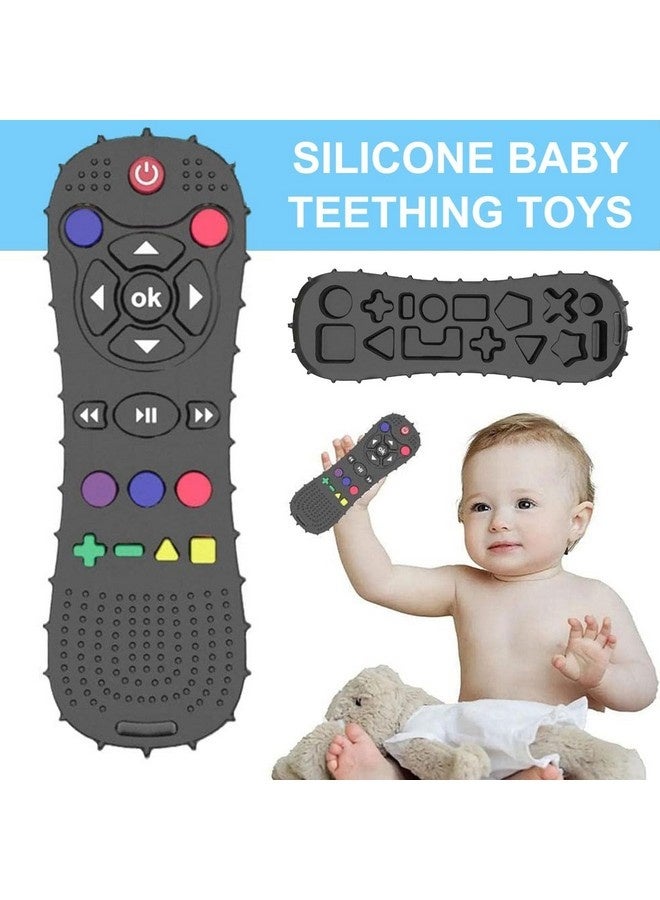 Beauenty Baby Teether Toy Chew Toy TV Remote Control Shape Teething Relief Baby Toy For Infants Baby Teething Ring, Silicone Baby Teething Ring, Remote Control Baby Teething Toy, Soft Teething Ring, Teething Stick, for Boys and Girls - Image 2