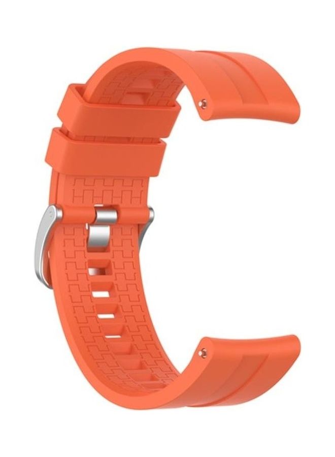 NIBEMINENT Silicone Wristband Strap For Huawei GT Orange - Image 2