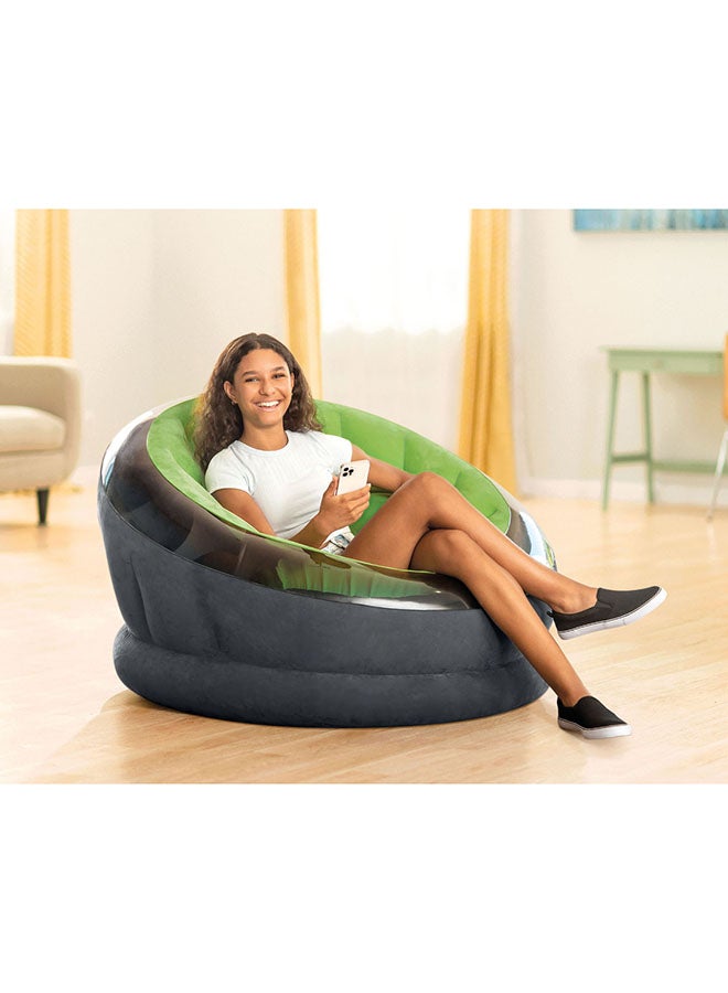 INTEX Empire Chair Indoor/Outdoor Inflatable Lounger Green 112x109x69cm - Image 2