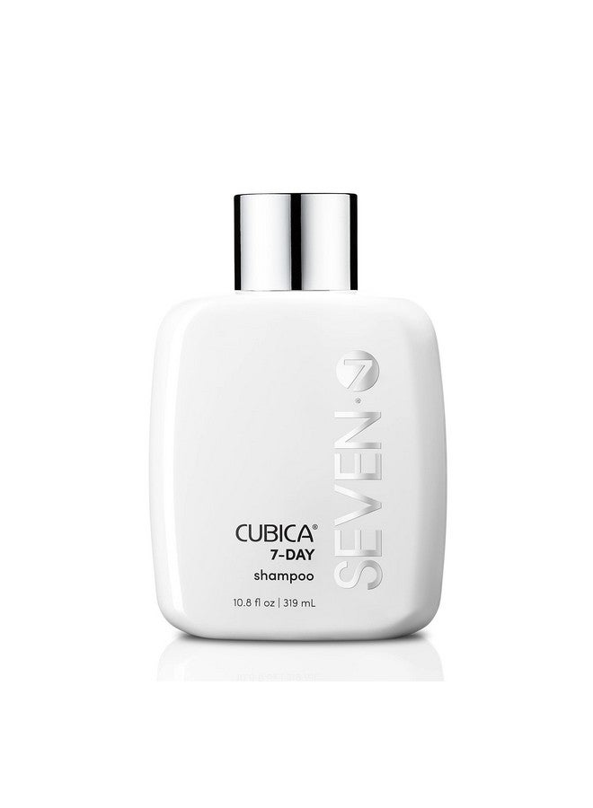 سيفين شامبو كيوبيكا 7 أيام للعناية بالشعر مع البيوتين ومستخلص الشاي الأخضر، شامبو لطيف لأي نوع من أنواع الشعر، يضيف لمعانًا ورطوبة إلى الشعر، خالي من الكبريتات والبارابين، 10.8 أونصة - Image 1