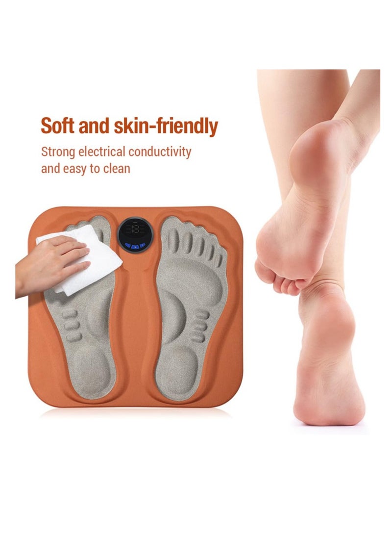 SYOSI EMS Foot Massager, 3D Foldable Foot Massager Pad for Pain Plantar Relief, Muscle Relaxation, Foot Massagers for Pain and Circulation - Foot Spa and Massager, LCD Display with 6 Modes 15 Intensities - Image 3