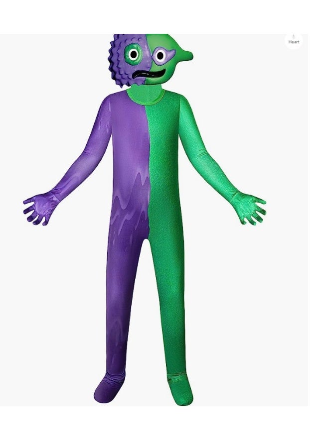Halloween Rainbow Friends ROBLOX Game Blue Monster One-Piece Costume - Image 1