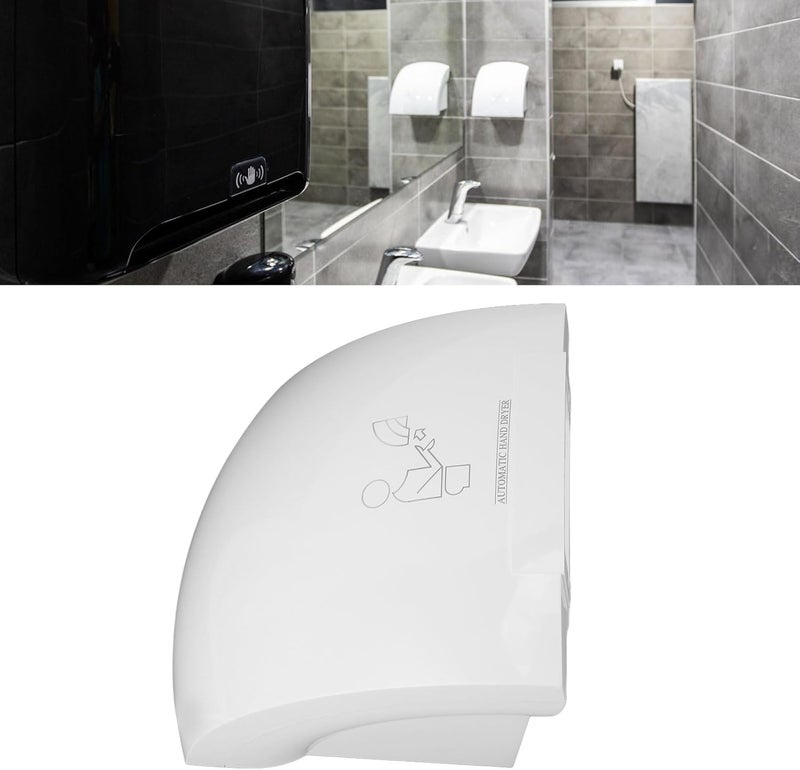 Luocute Hand Dryer, 1200W Automatic Sensor Hand Dryer with Infrared Sensing, Strong Airflow, 10s Fast Drying, Energy Saving, for Bathroom, Home, Hotel, Commercial Use (US Plug 110V) - Image 3
