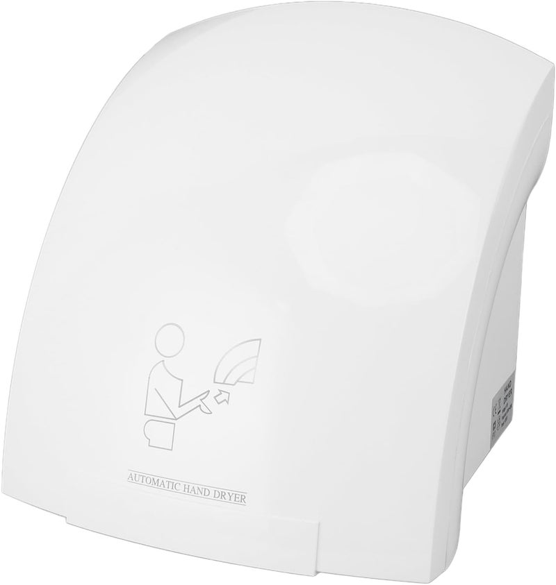 Luocute Hand Dryer, 1200W Automatic Sensor Hand Dryer with Infrared Sensing, Strong Airflow, 10s Fast Drying, Energy Saving, for Bathroom, Home, Hotel, Commercial Use (US Plug 110V) - Image 1