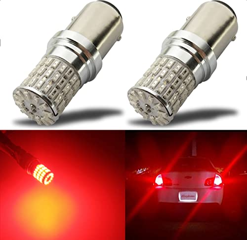 iBrightstar 9-30V Extremely Bright 1157 2057 2357 7528 BAY15D LED Bulbs replacement for Tail Brake Lights, Brilliant Red - Image 1