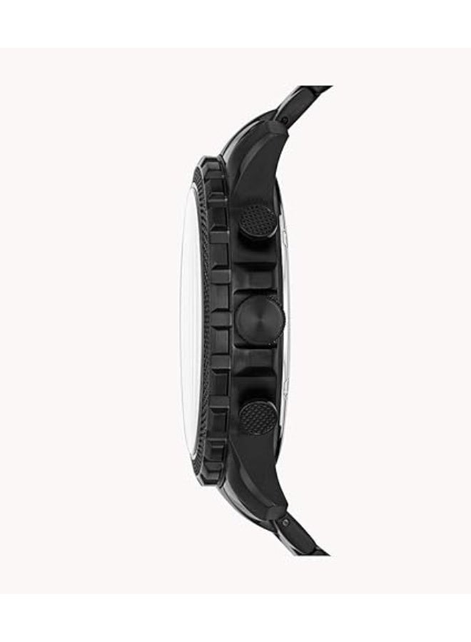 FS5603 Bowman Men Chronograph Watch – Black Stainless Steel 46mm - Image 2