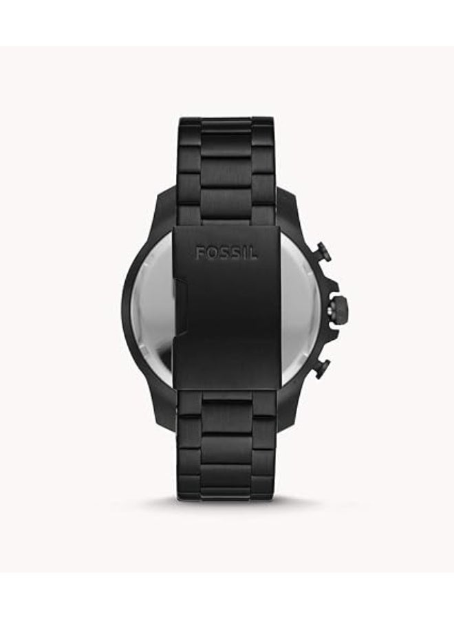 FS5603 Bowman Men Chronograph Watch – Black Stainless Steel 46mm - Image 3