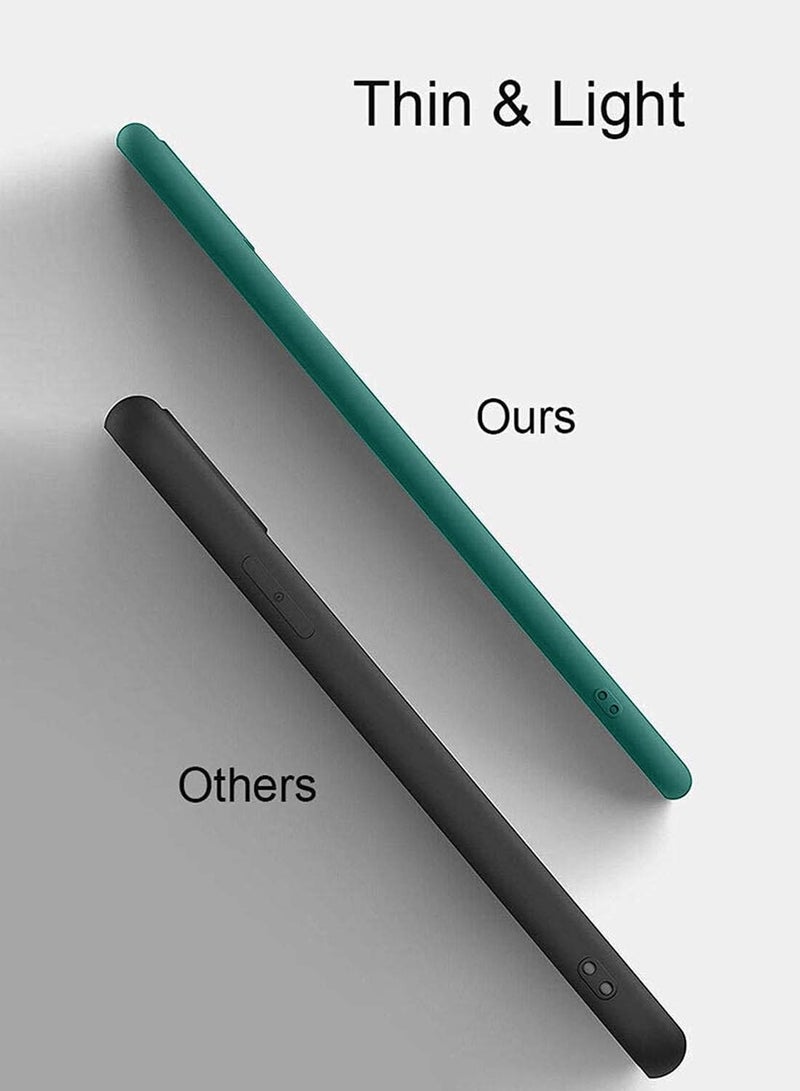 Wtech Realme 14 Pro+ / Plus 5G 2025 Premium Soft Liquid Silicone Case Cover (MCRPSN) - Dark Green  - Image 5