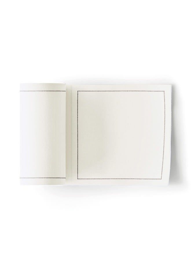 My Drap Basics Cotton Cocktail Napkin, 50 Per Roll, Cream, 4.3 x Inch - Image 1