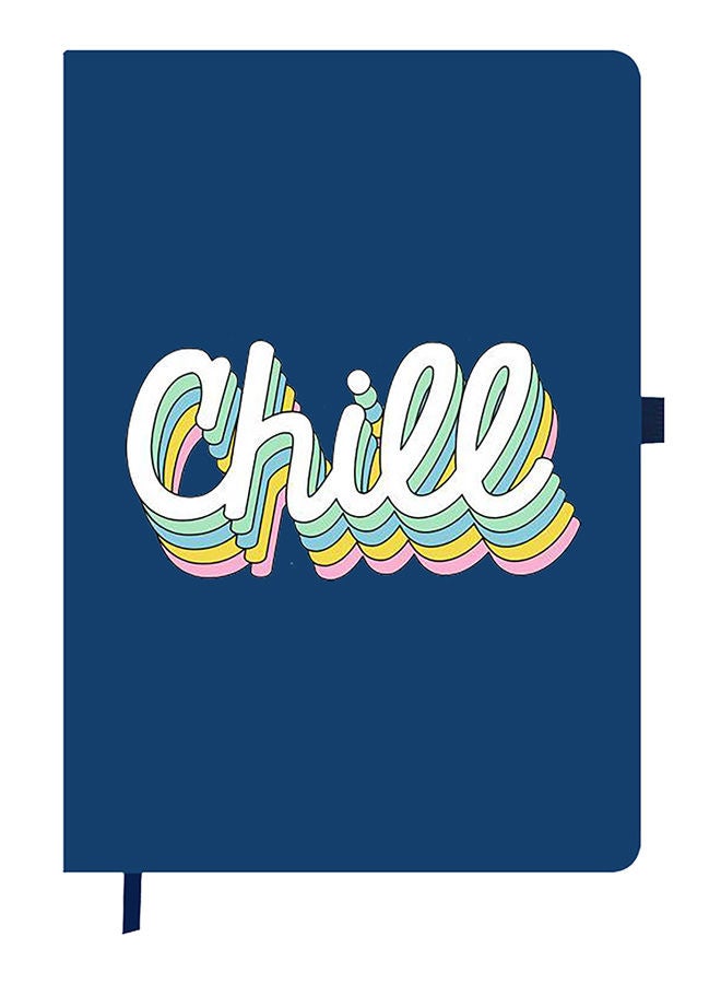 Theodor Designer A5 Thick Blue Hardcover Notebook Chill - Image 1