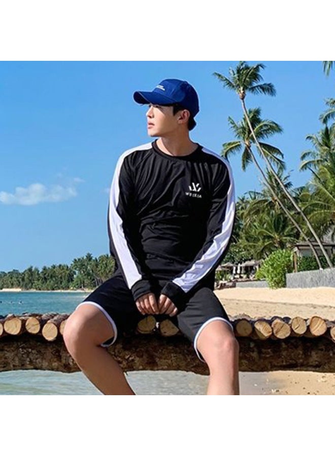 Couple's New Holiday Style Beach Sports Play Suit Long Sleeve over Sun Protection Men's And Women's Swimsuit