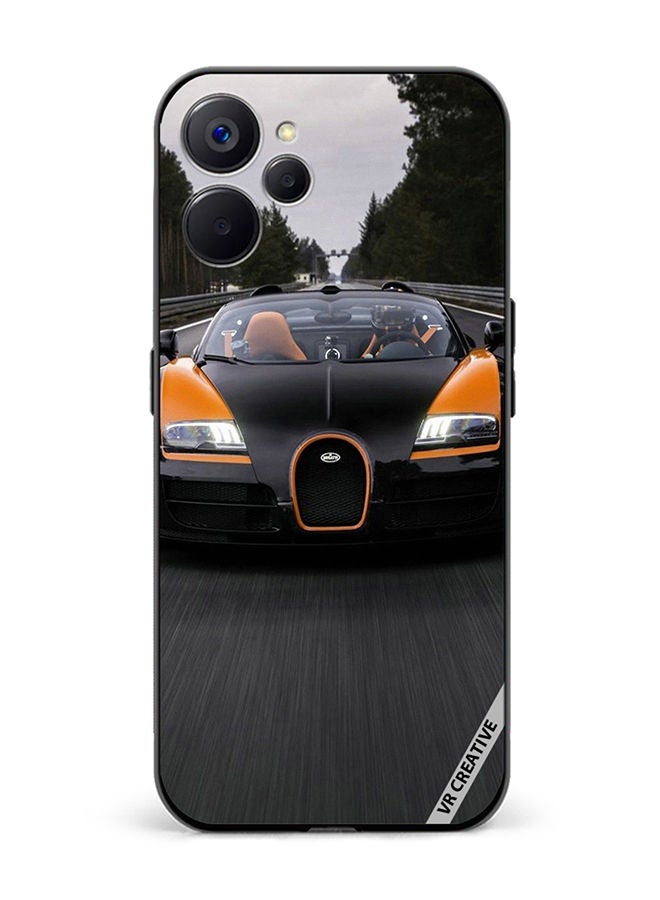 VR CREATIVE غطاء حماية لهاتف Realme 10 5G بتصميم بوجاتي شيرون متعدد الألوان - Image 1