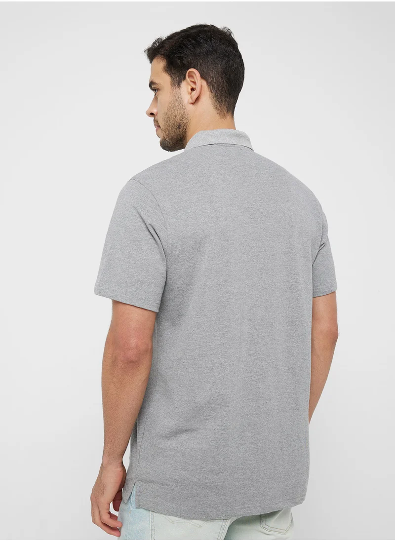 Robert Wood Basic Polo Shirt