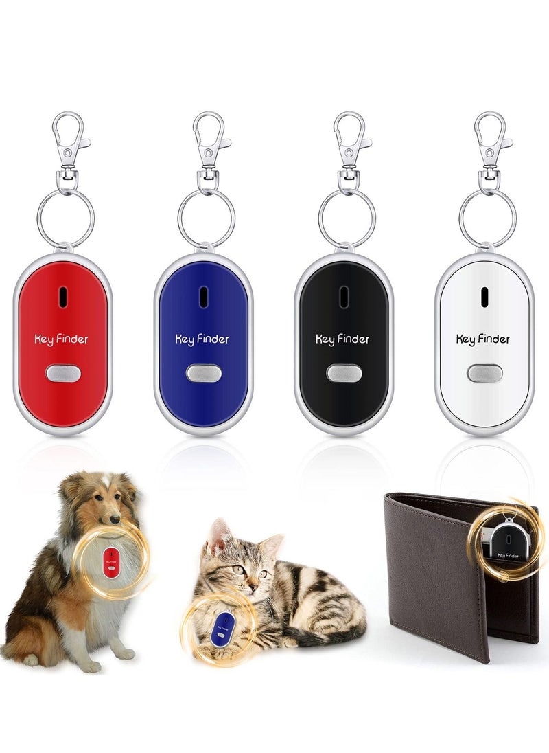 Excefore - Key Finder, 4 Pieces Key Finder Locator Led Light Remote Sound Control Lost Key Finder with Keychain for Child Elderly Pet Luggage - Image 1
