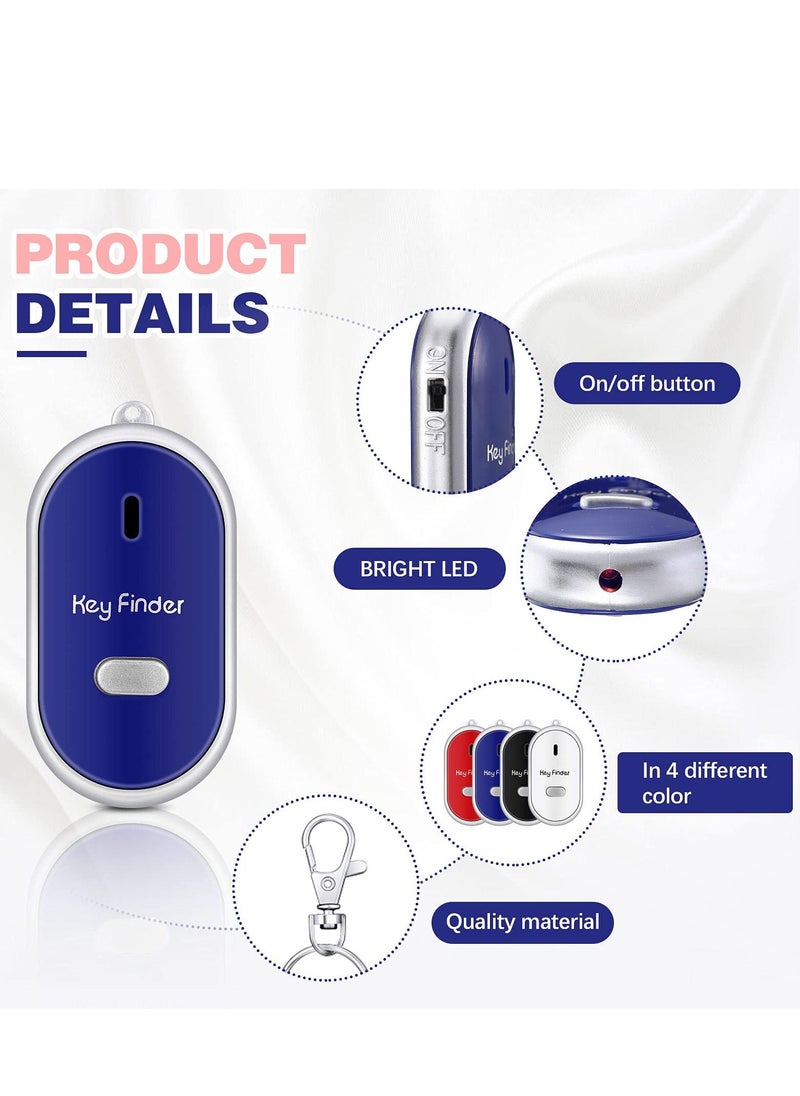 Excefore - Key Finder, 4 Pieces Key Finder Locator Led Light Remote Sound Control Lost Key Finder with Keychain for Child Elderly Pet Luggage - Image 1