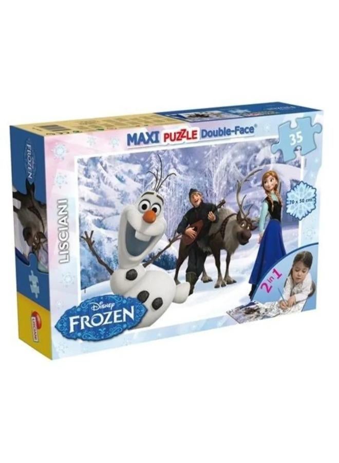 Lisciani Frozen Double- Face Maxi Puzzle – 35 Pieces - Image 1
