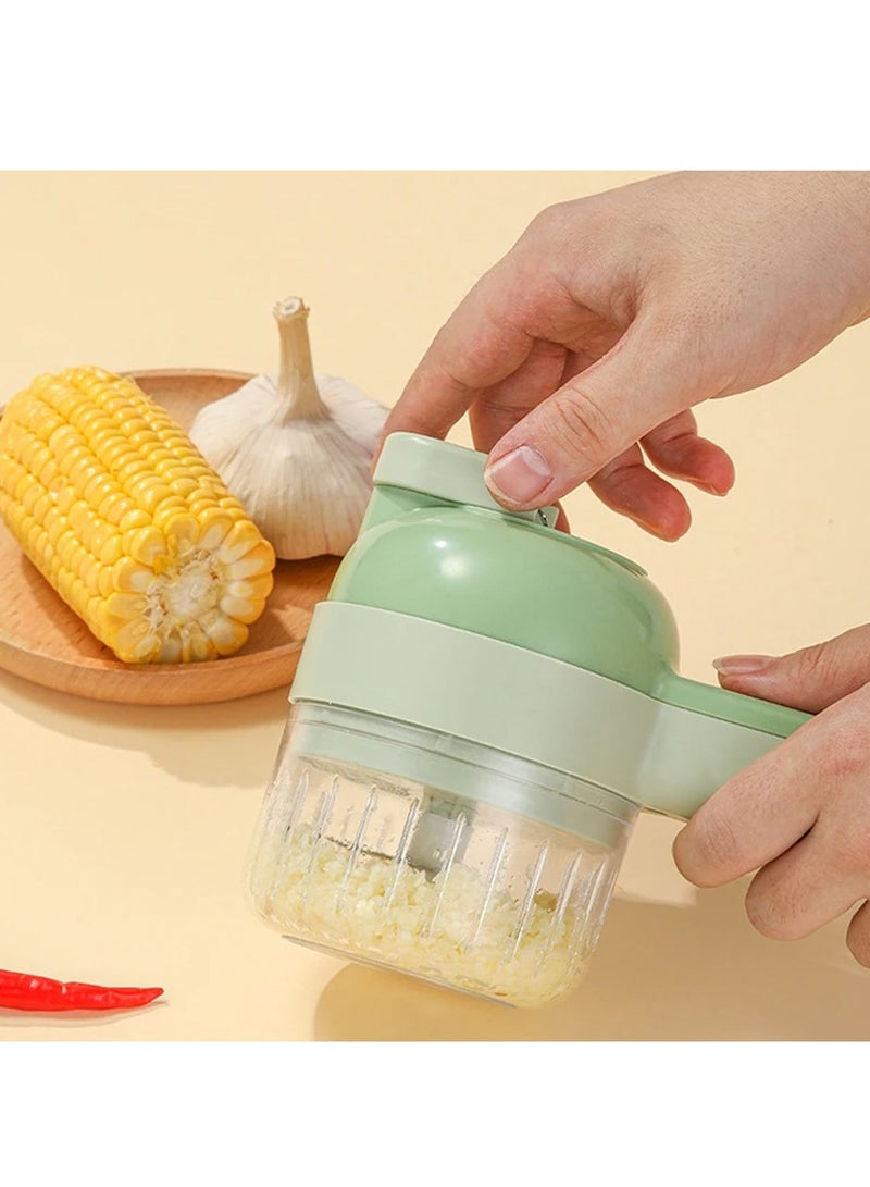 DubaiGallery Wireless Electric Food Processor Set, Works As Vegetable Chopper, Fruit Slicer, Meat Mincer, Spice And Nuts Grinder, Garlic Chopper, Onion Cutter, Mixer And Cleaner, Meet All Your Kitchen Needs - Image 3