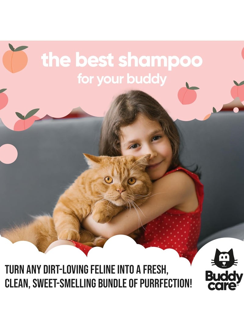 Peach Cat Shampoo 500ml Deep Cleansing Shampoo for Cats Fruity Scented With Aloe Vera and B5