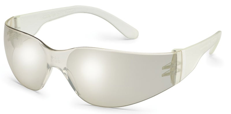 Gateway Safety 460M UL-Certified StarLite Safety Glasses, Clear In/Out Mirror Lens, Clear Temple (Pack of 10) - Image 5