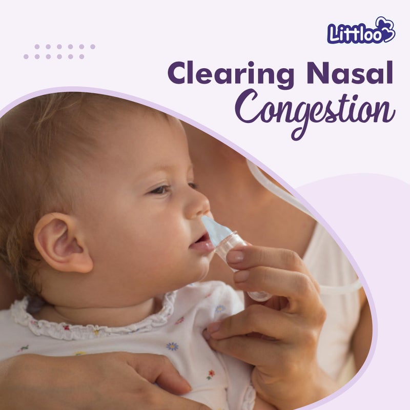 Littloo Silicone Baby Finger Toothbrush: Ideal for massaging & cleaning gums (Pack of 1) and Littloo Nasal Aspirator for Babies with Snotscuker Mechanism - Image 5