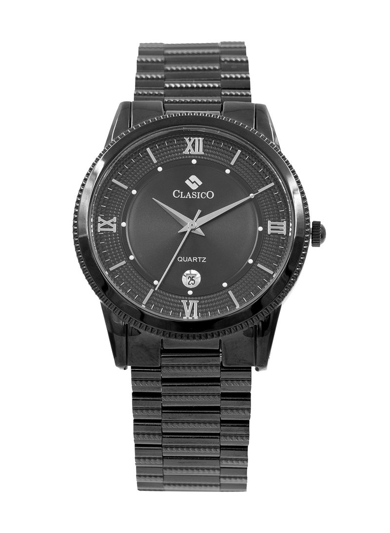 Clasico Flymaster Men's Chronograph Shadow Black Edition | Elite Y121 Quartz Movement | Waterproof Round Dial | Stainless Steel Belts  - Image 1