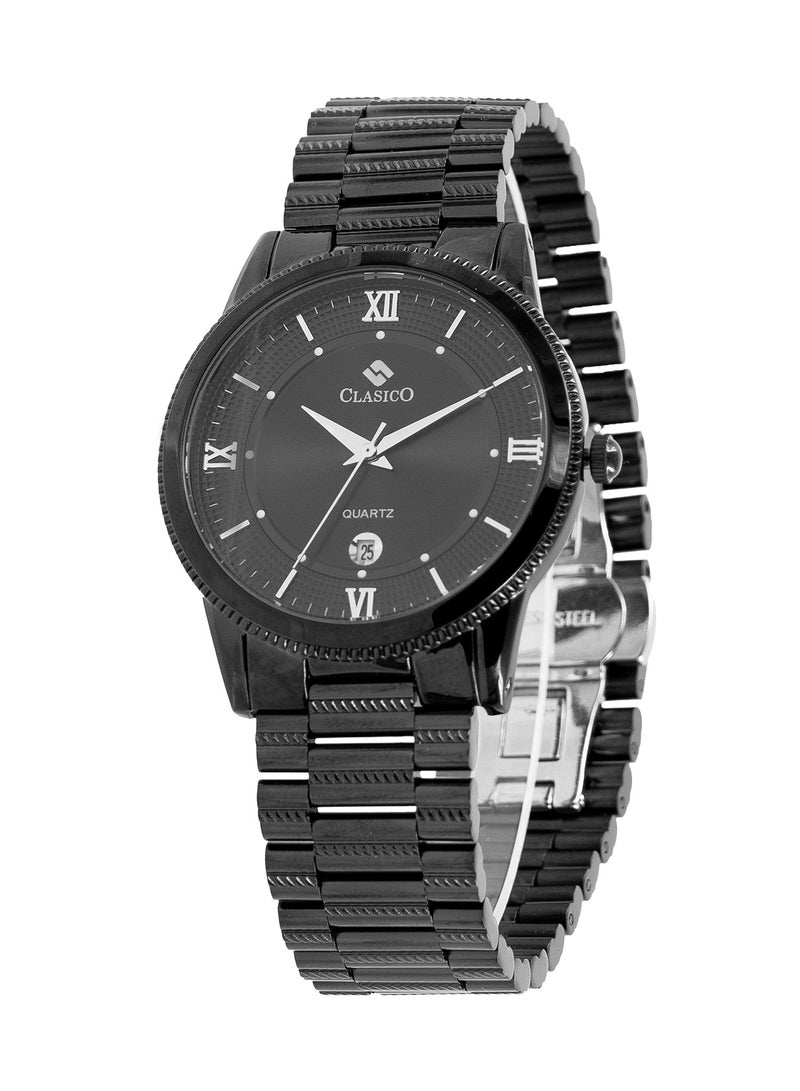 Clasico Flymaster Men's Chronograph Shadow Black Edition | Elite Y121 Quartz Movement | Waterproof Round Dial | Stainless Steel Belts  - Image 3
