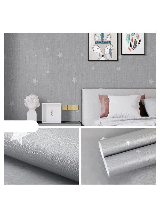 ZCM-HAPPY Star Pattern Self-Adhesive Wallpaper Waterproof And Moisture-Proof Sticker 1000x45cm  - Image 1