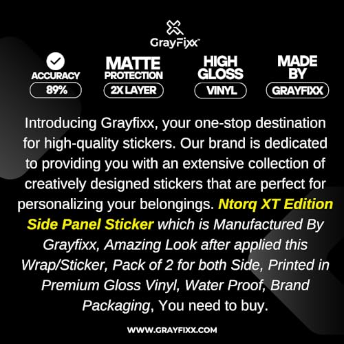 Grayfixx Side Panel Sticker Ntorq 125 - Image 3