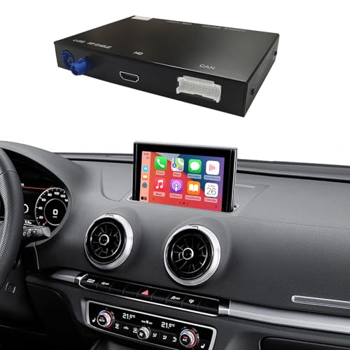 Ninetom Wireless CarPlay Android Auto Retrofit Kit Compatible with 2013-2018 Audi A3/S3, Carplay Module Receiver Box Support Navigation, Maps, Music, Mirroring, Camera - Image 1